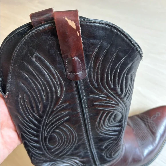 Laredo Black Leather Boots - Picture 5 of 5